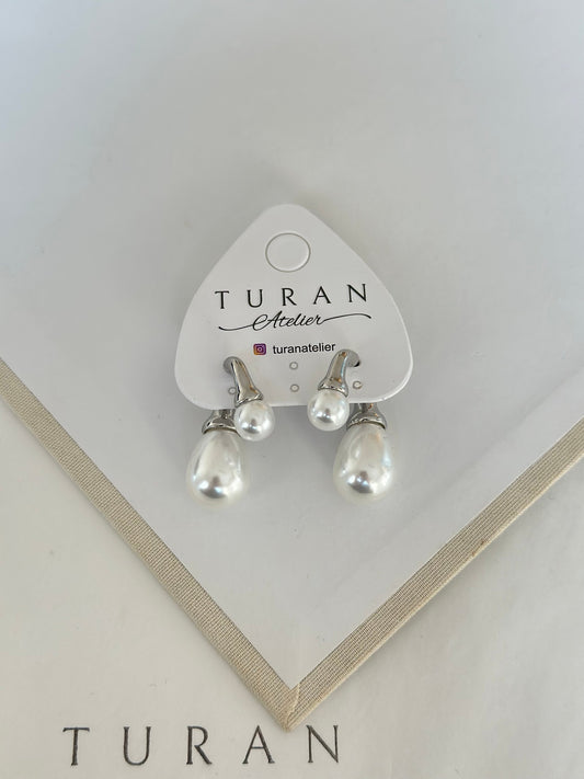 İri İnci Detay Tasarım Küpe