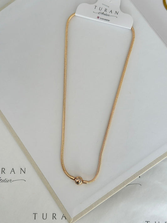 Bronz Gold Pan Kolye