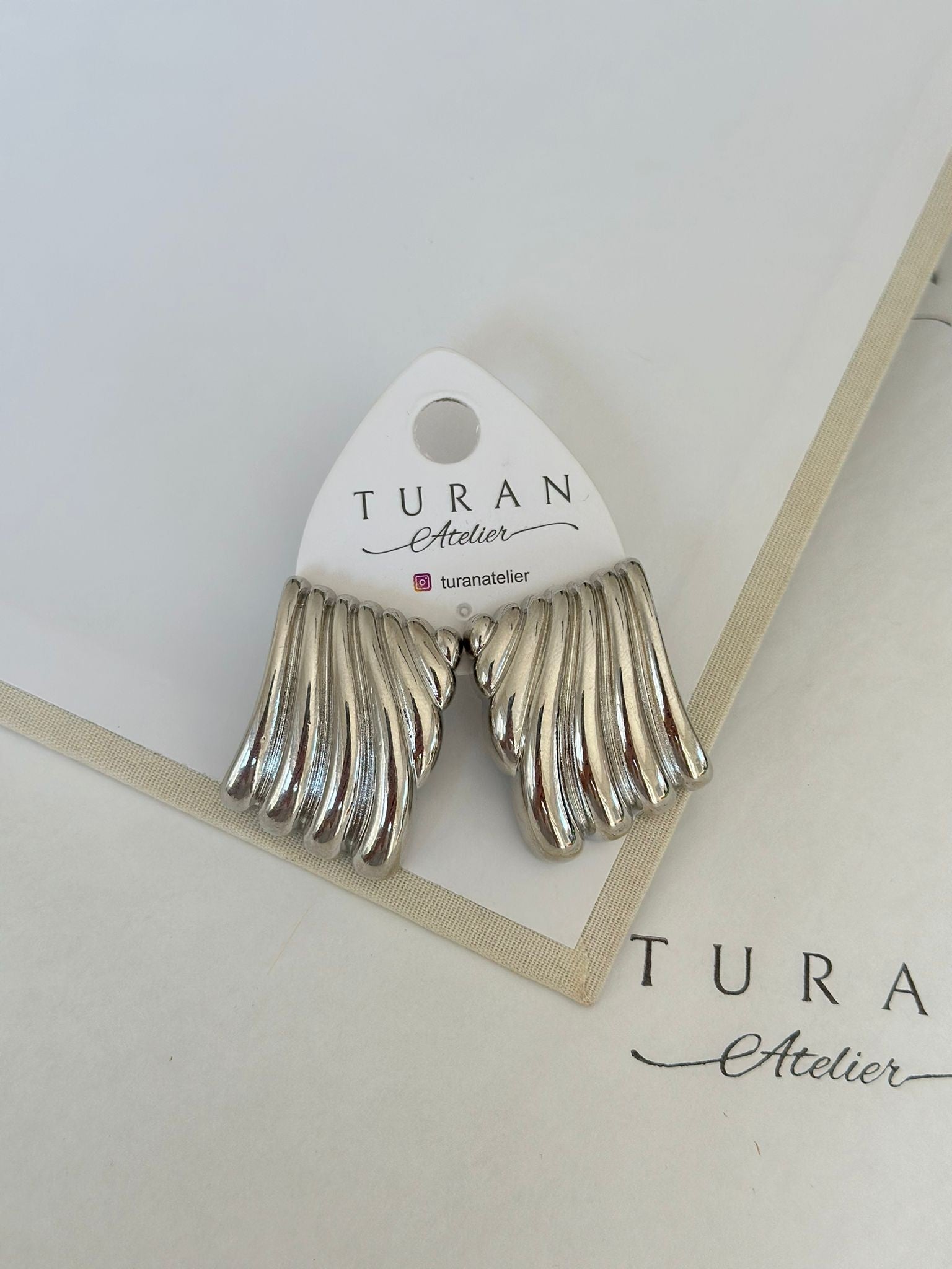 Hailey Gümüş Renk Küpe