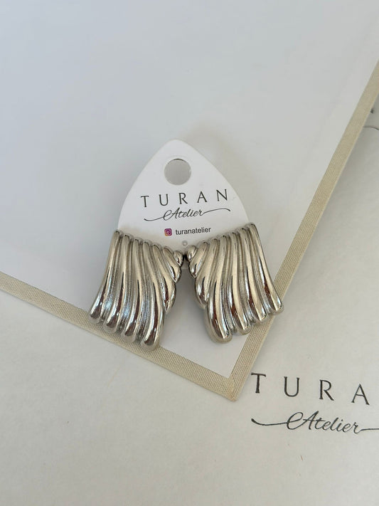 Hailey Gümüş Renk Küpe