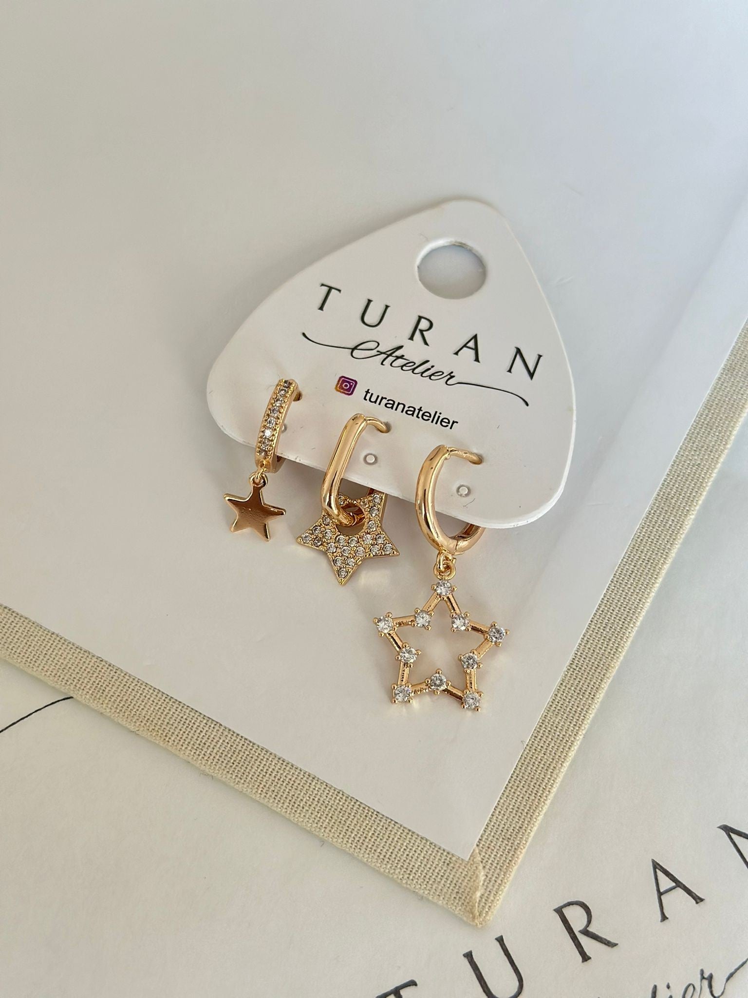 Star Gold Kombin Küpe