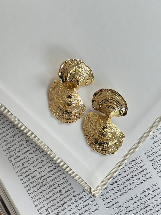 Plaka Deniz Kabuğu Küpe