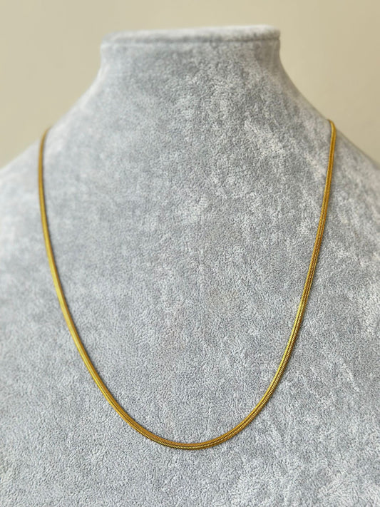 3 MM  Çelik Gold İtalyan Kolye 60 cm