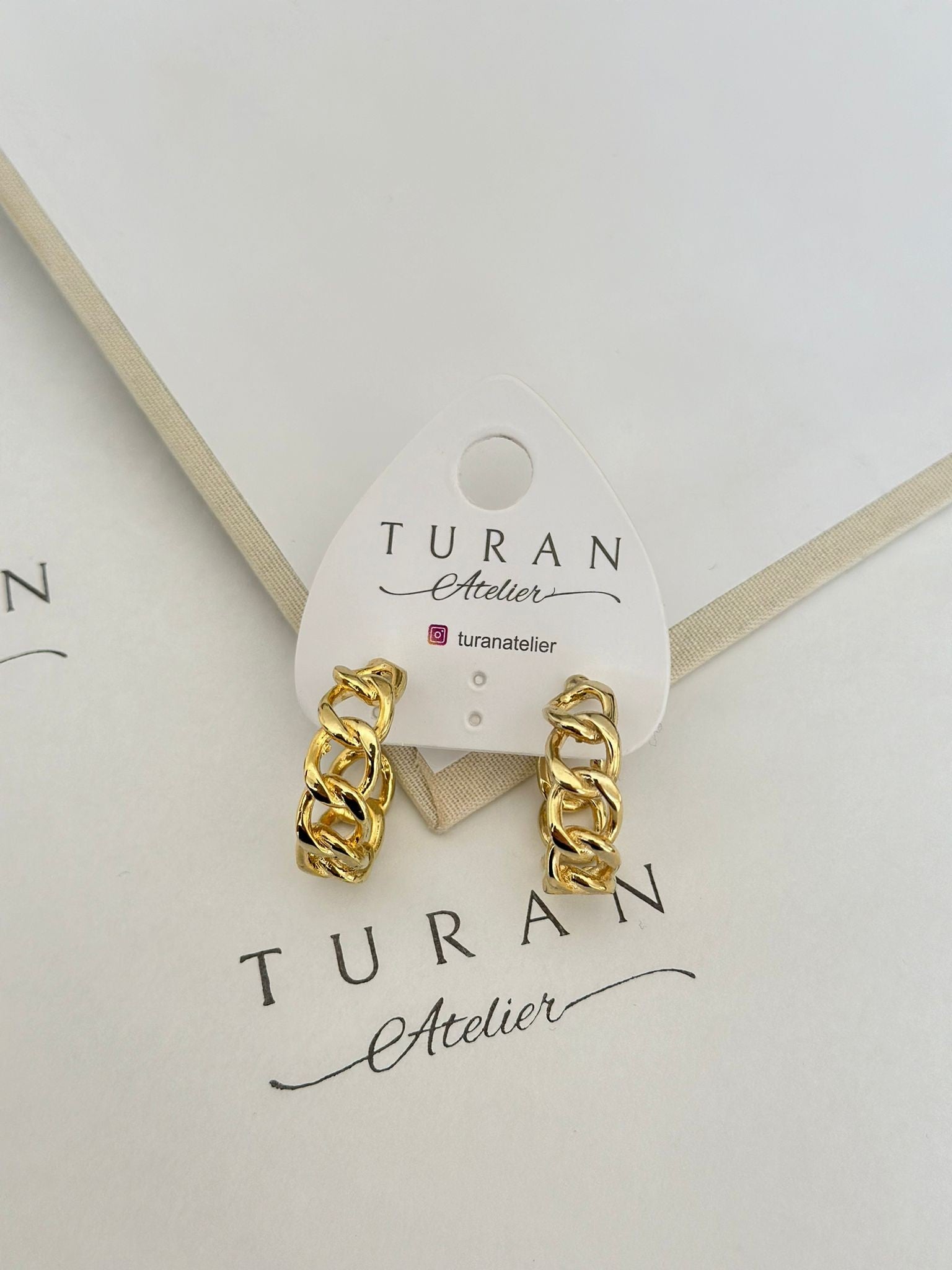 Gold Örgü Küpe (14K Renk)