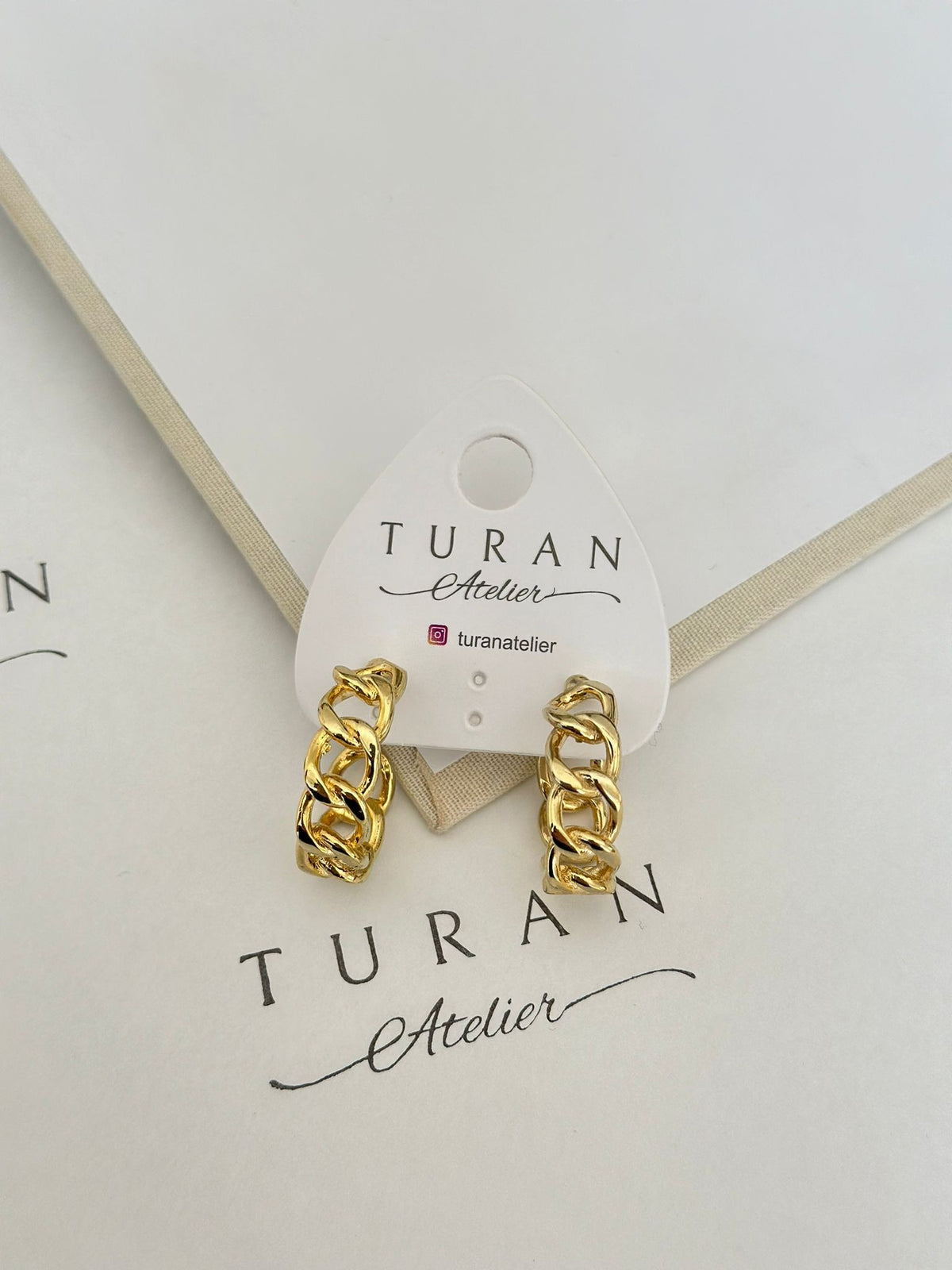 Gold Örgü Küpe (14K Renk)