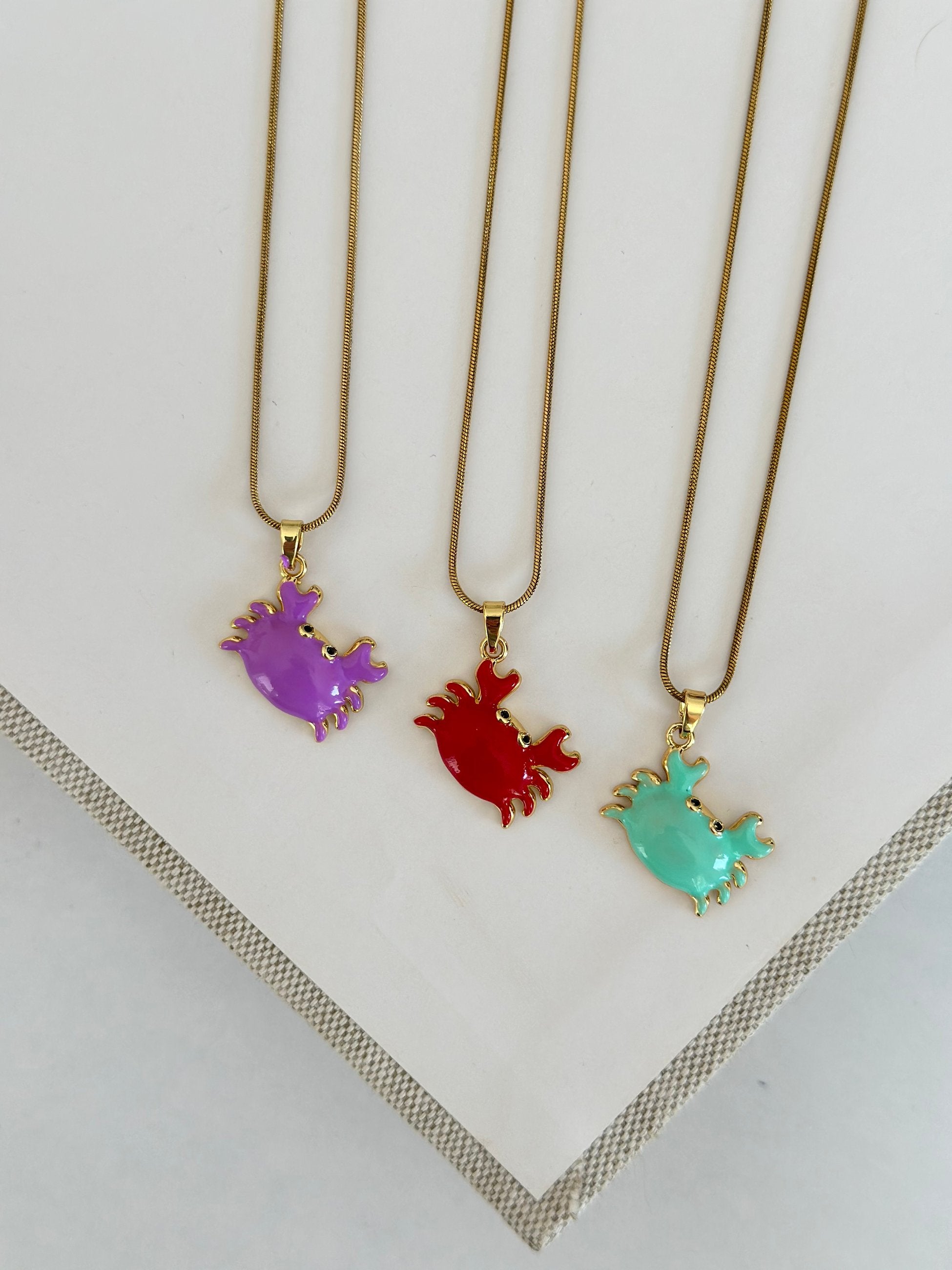 Çelik Yengeç Kolye