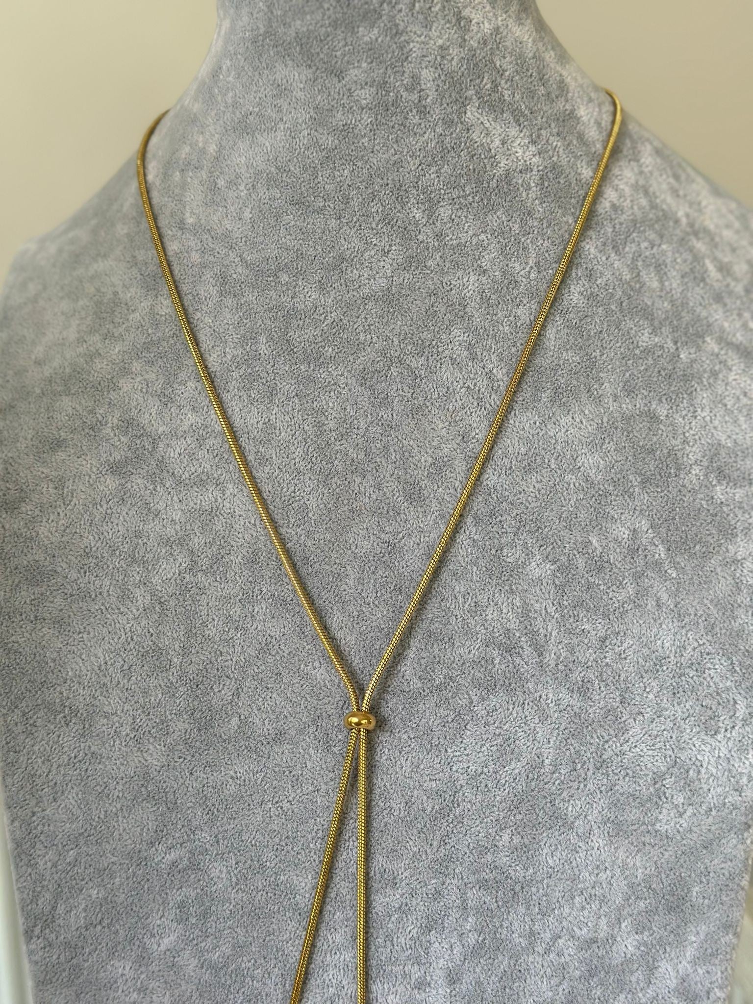 Asansörlü uzun ayarlanabilir kolye