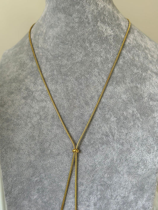 Asansörlü uzun ayarlanabilir kolye