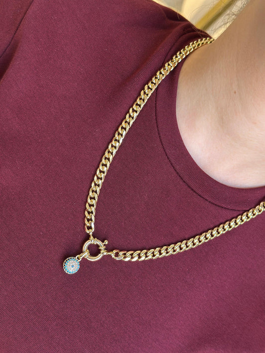 Taşlı Göz Nazar Kolye