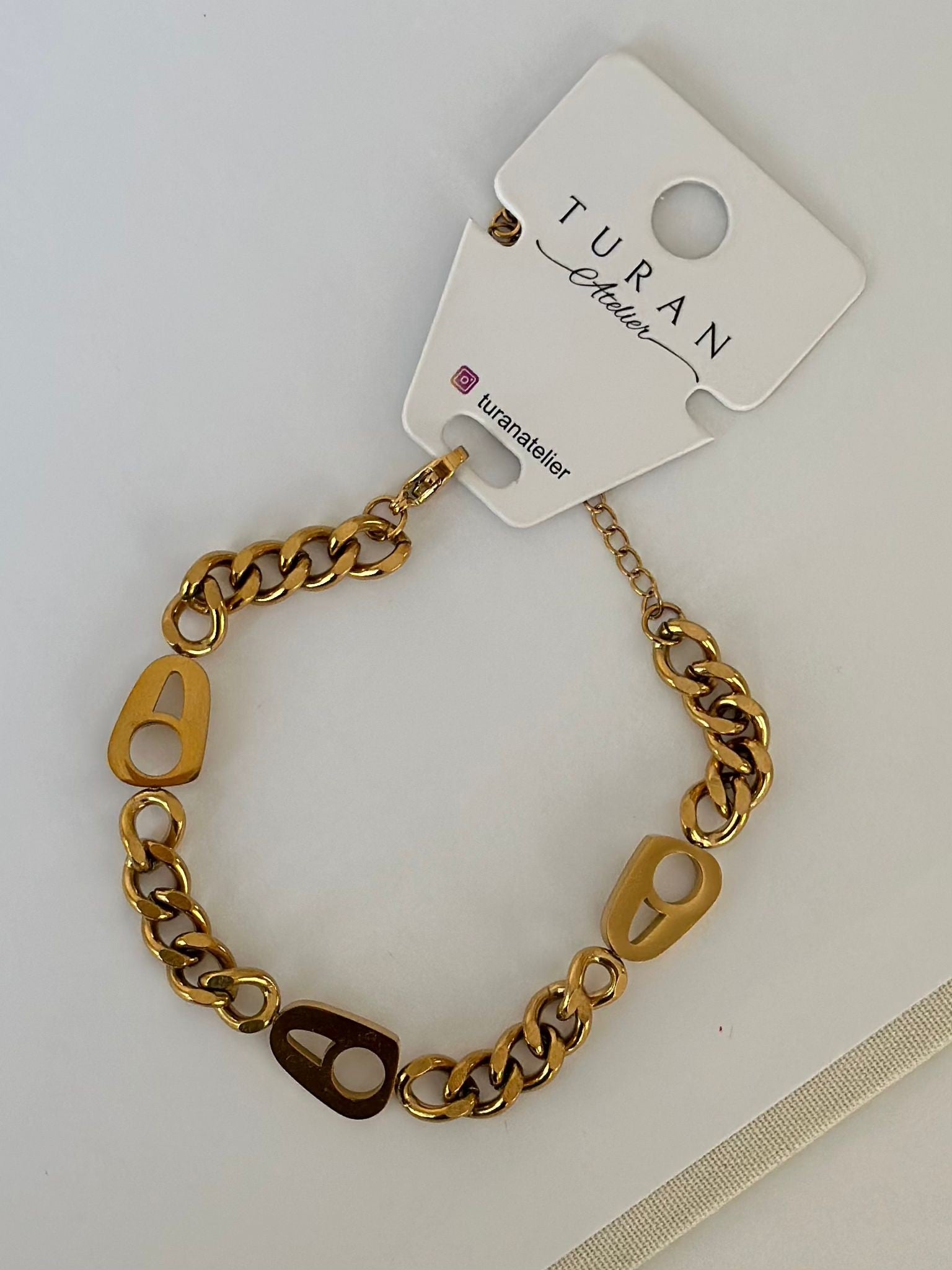 Vintage Görünümlü Çelik Bileklik