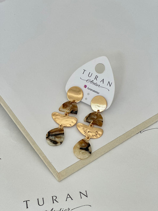 Kahve Tasarım Küpe