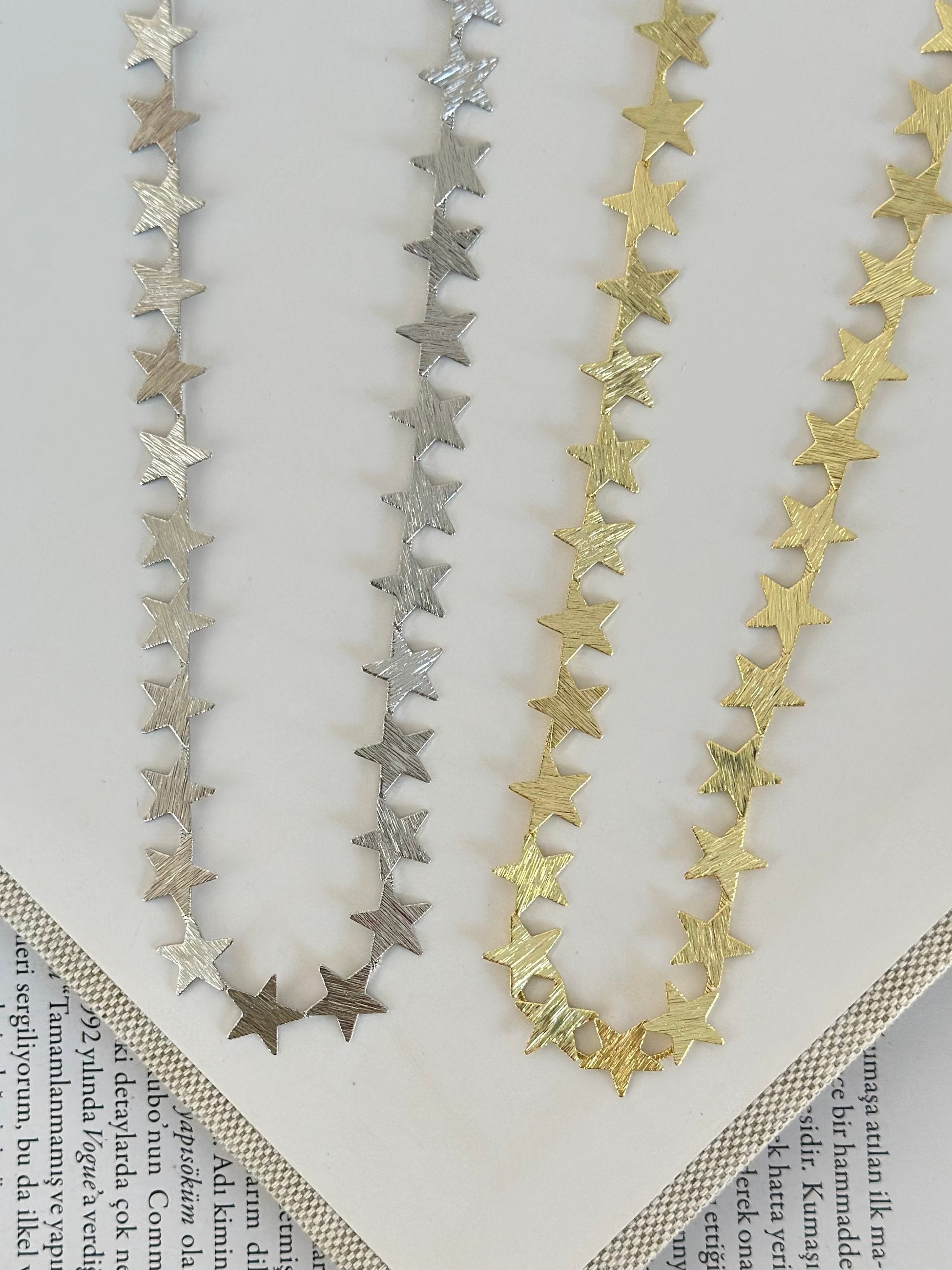 Simli Yıldız Kolye