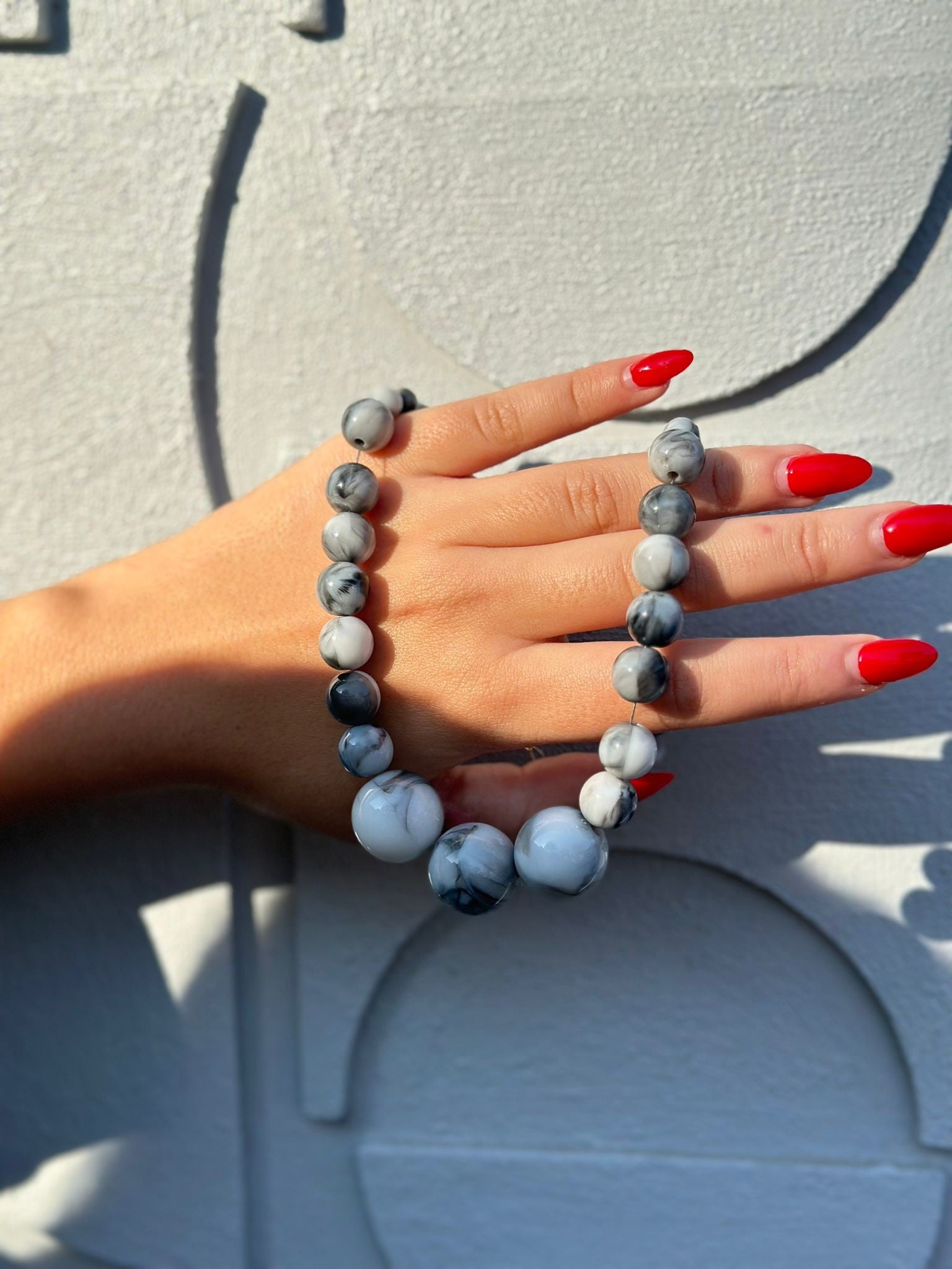 Antrasit Top Detay Kolye