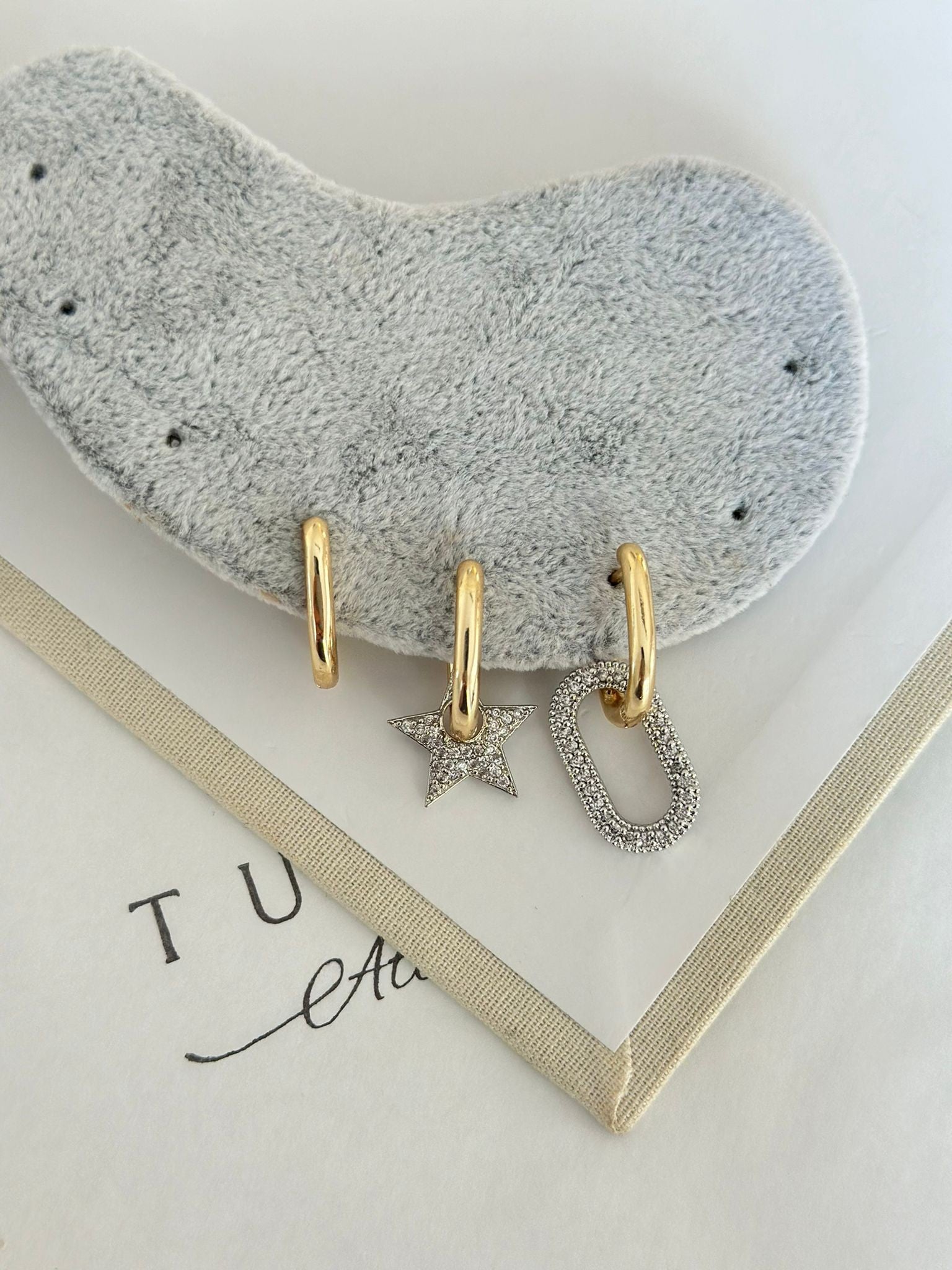 Zirkon Yıldız Kombin Küpe