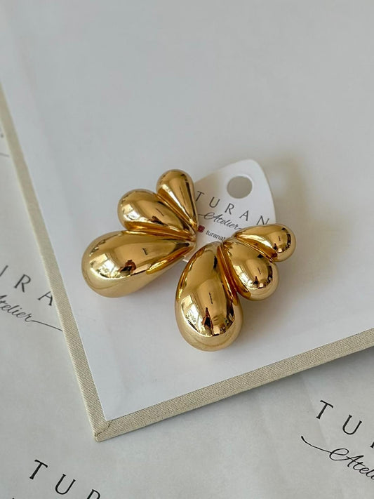 Damla Formda Büyük Gold Renk