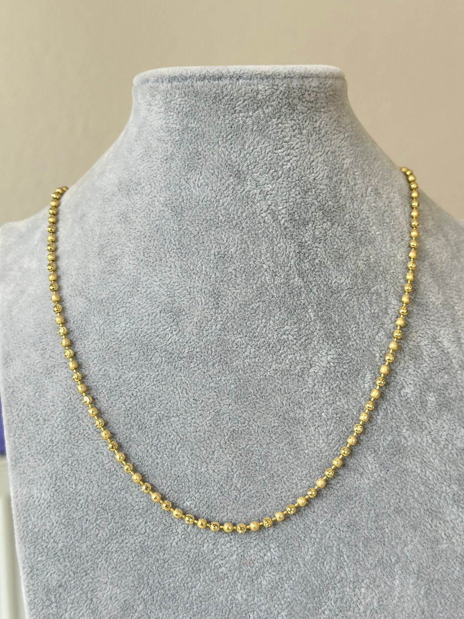 14K Renk Altın Model 50 cm Dorika Kolye