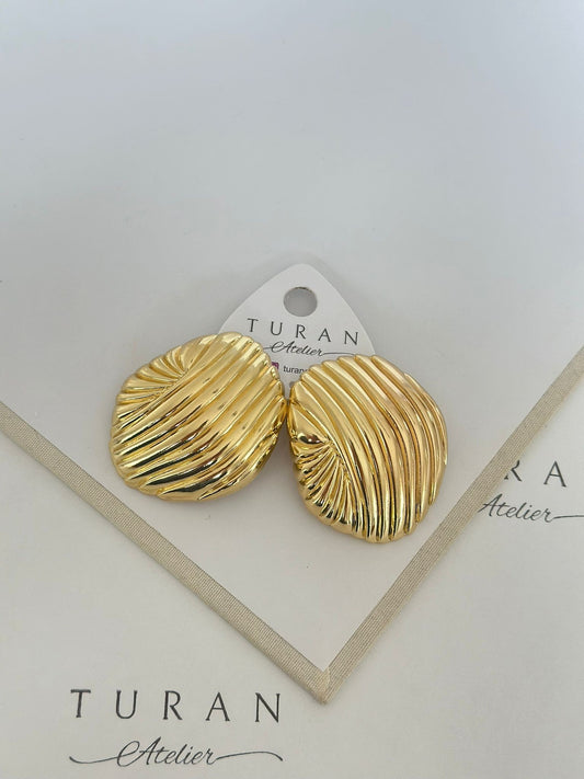 Büyük Düğme Küpe