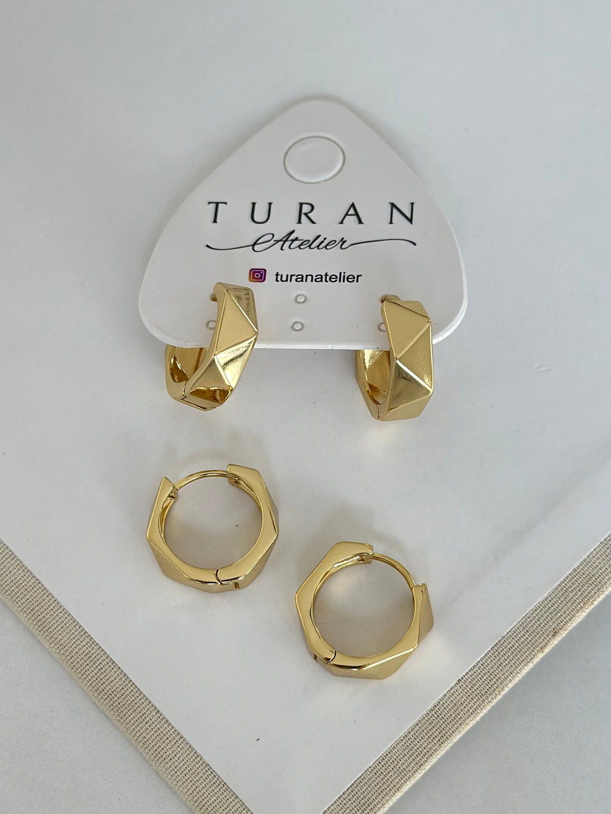14K Renk Geo Gold Halka