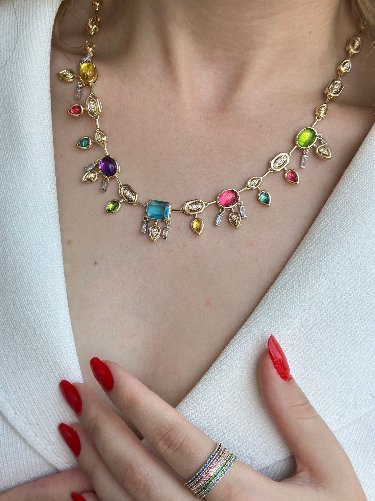 MG Renkli Tasarım Kolye